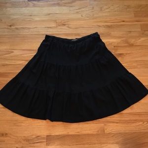 Black cotton skirt, large